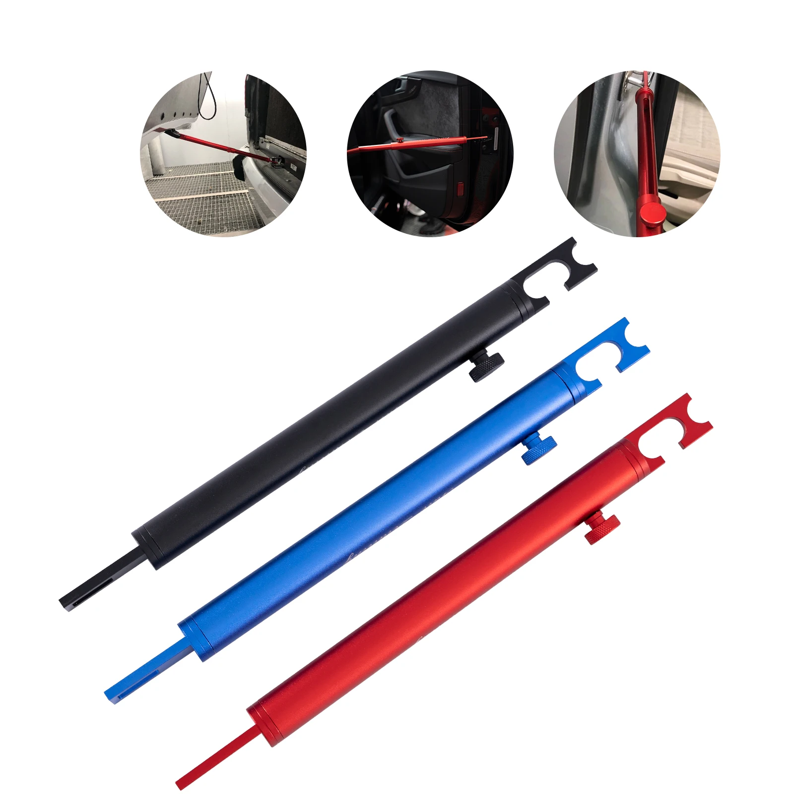 Aluminum Retractable Support Rod 32-47cm Adjustable Auto Polishing Auxiliary Holder for Car Trunk Lid Door Body Fixing Tools