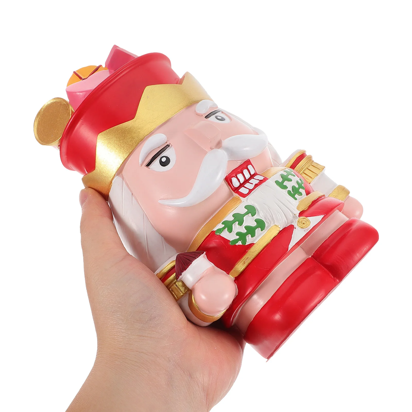 Skarbonka Dziadek do Orzechów z Żywicy dla Dzieci Chłopców Dekoracyjna Skarbonka Duża Pojemność Dekoracja Domu Dekoracja Pokoju Dziecięcego