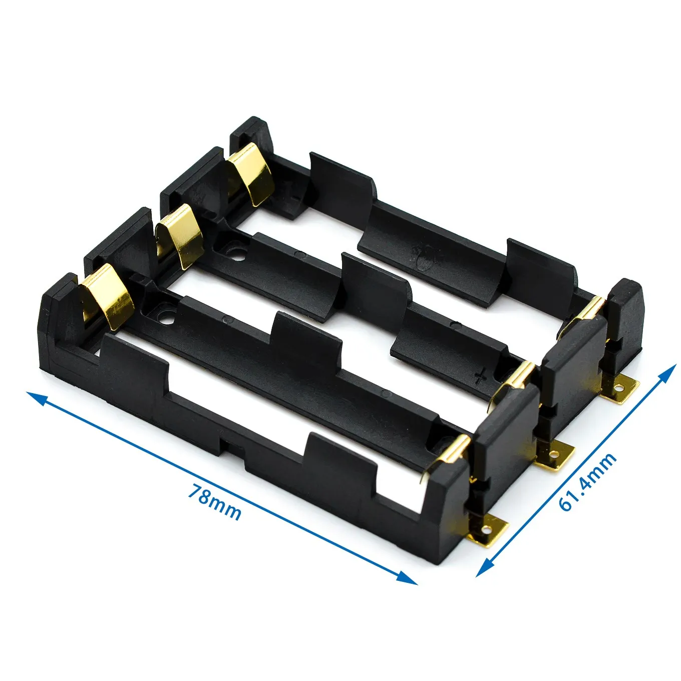 1x2x3x4x 18650 SMT Battery Holder 18650 SMD Battery Box Storage Case Container Power Bank With Bronze Pins Rechargeable SMT