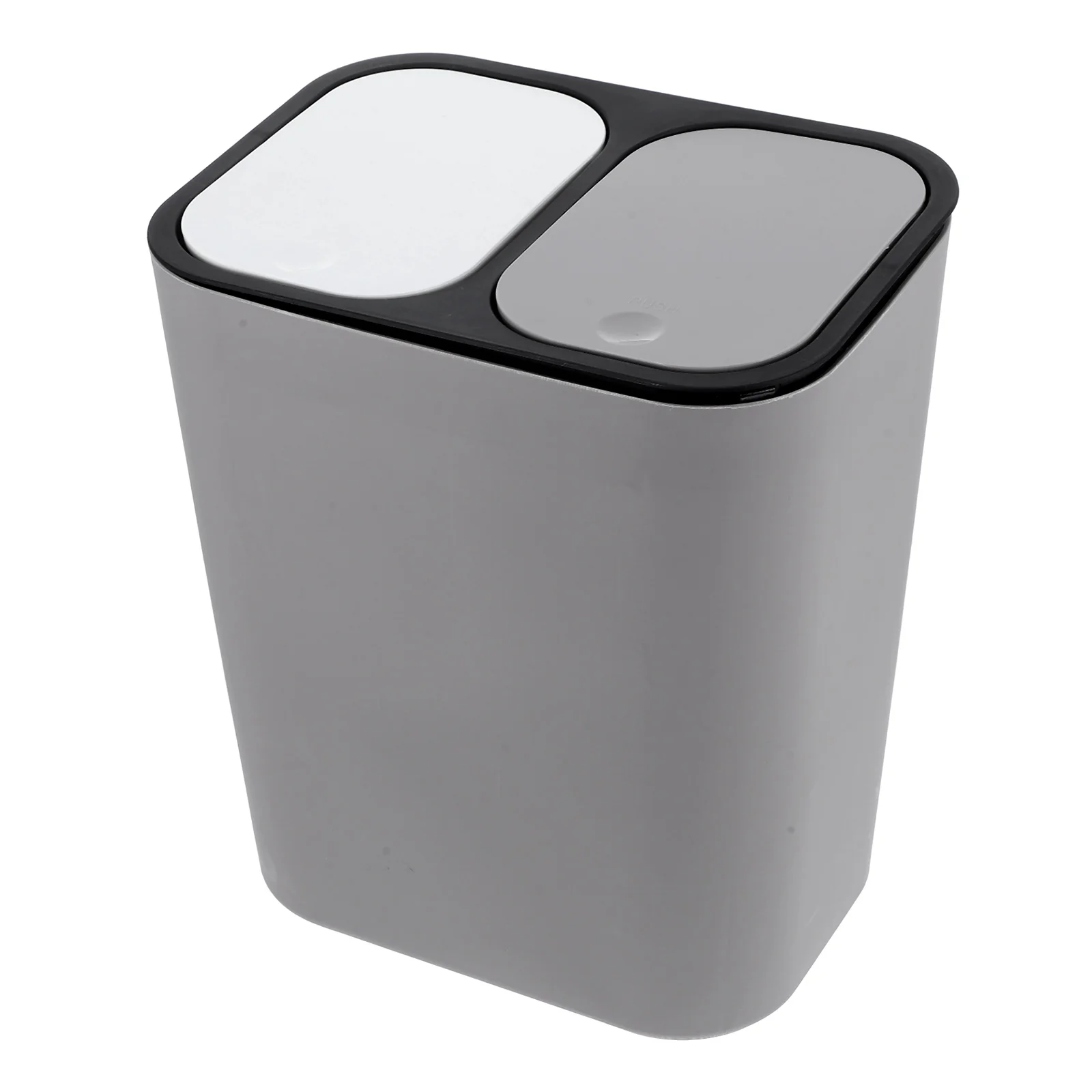 Garbage Can Trash for Office Dual Kitchen Bin Household Food Waste Composter Abs Recycling