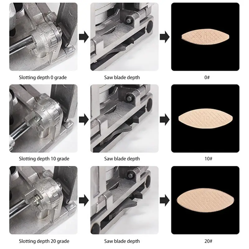 Imagem -03 - Diy Painel de Madeira Mortising Machine Emenda Cookie Tenon Beechwood Lascas de Madeira Corte Juntos 10 20 100 Pcs