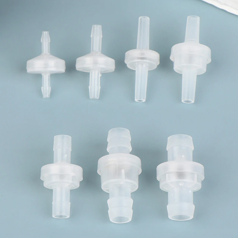1pc Plastic Check Valve One-Way Pagoda Inline Non-Return Gas Liquid Water Fluid Stopper Diameter 3mm 4mm 5mm 6mm 8mm 10mm 12mm