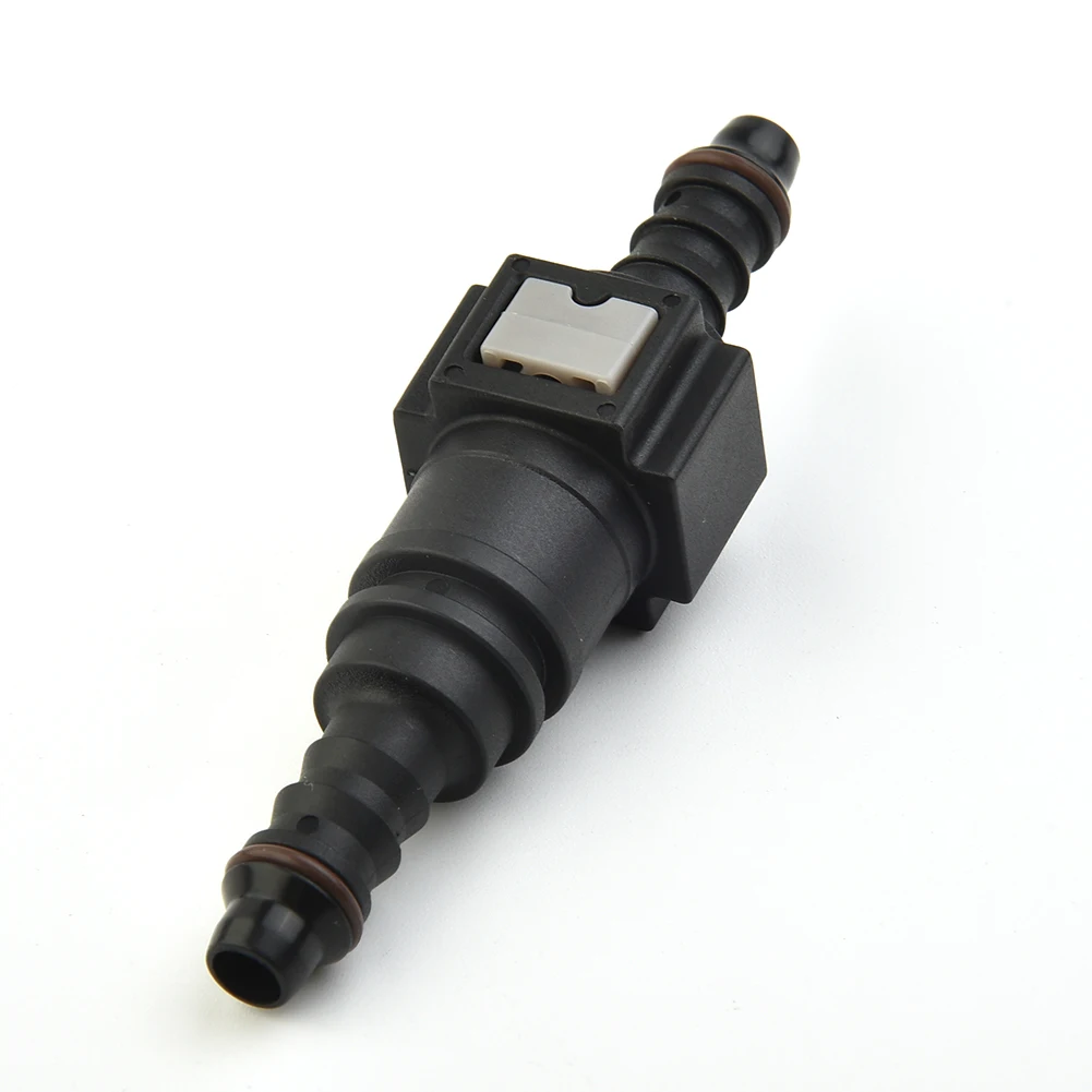 1set Car Fuel Line Coupler Hose 7.89mm/ID6 Straight Pipe Coupler Quick Disconnect Release Connector Rubber Nylon Accessories