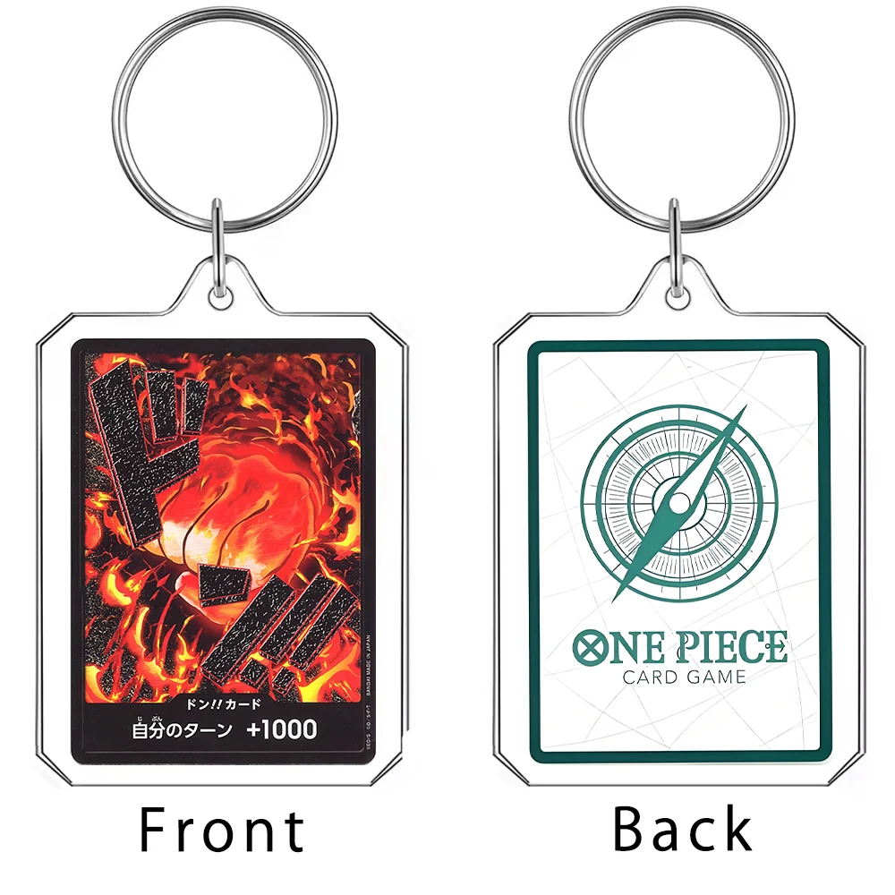 Daboluo One Piece Luffy Cartoon Keychain Roronoa Anime Cute Acrylic Key Chain Backpack Decorate Key Chains for Women