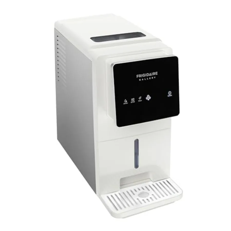 

【Хит продаж】 Настольный льдогенератор для льда в форме кубиков, производительность 33 фунта в день, белый, с функцией автоматической самоочистки, сенсорным экраном, для приготовления хрустящего жевательного льда