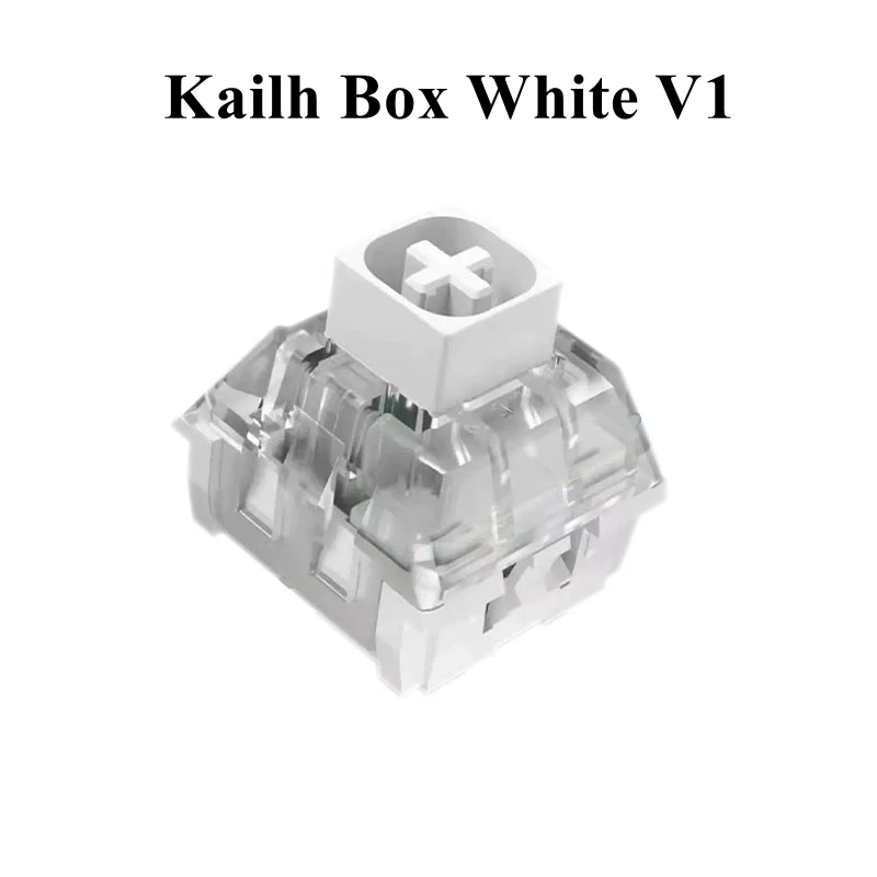 

Kailh Box White V1 3-контактный тактильный переключатель Clicky, комплект механической клавиатуры на заказ, аксессуары, звук, четкий, IP54, водонепроницаемый, RGB, для игр