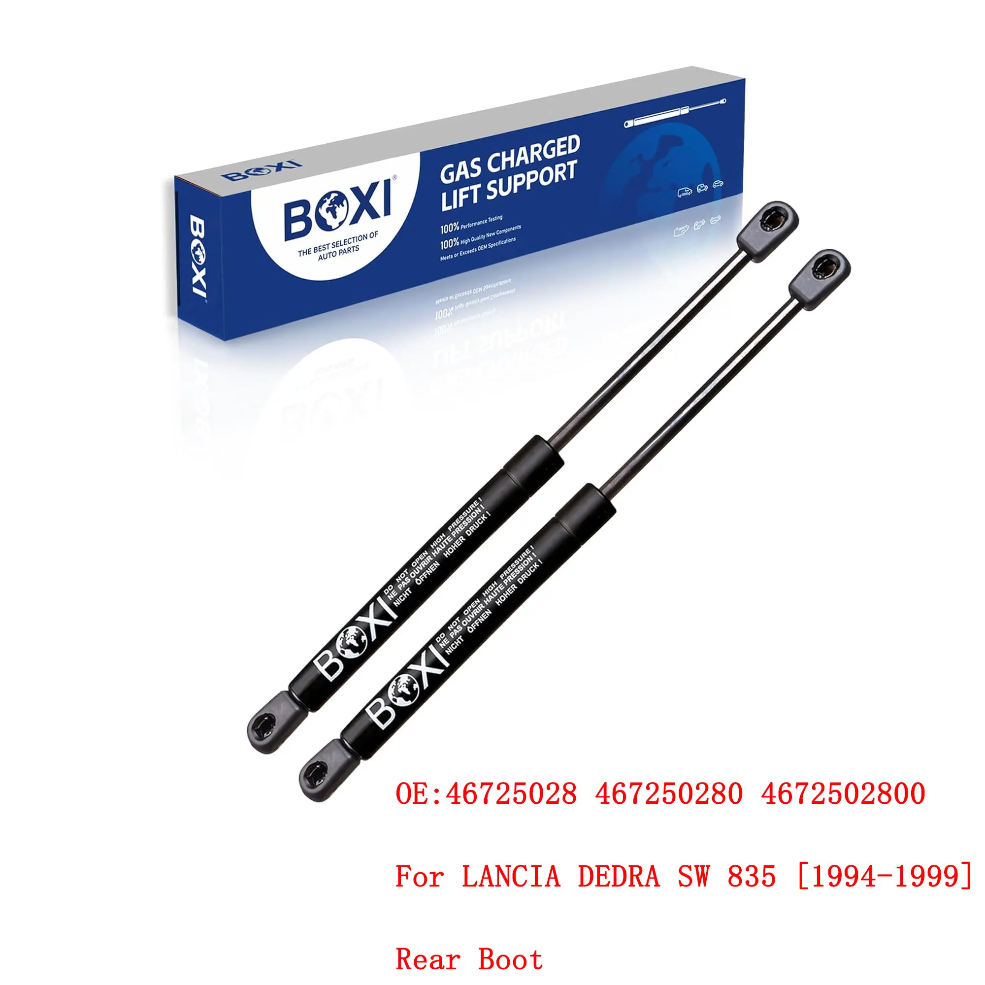 2Pcs Boot Gas Spring Struts  Lift Support 46725028 467250280 4672502800 For LANCIA DEDRA SW 835 1994 - 1999 Estate Lifts Struts