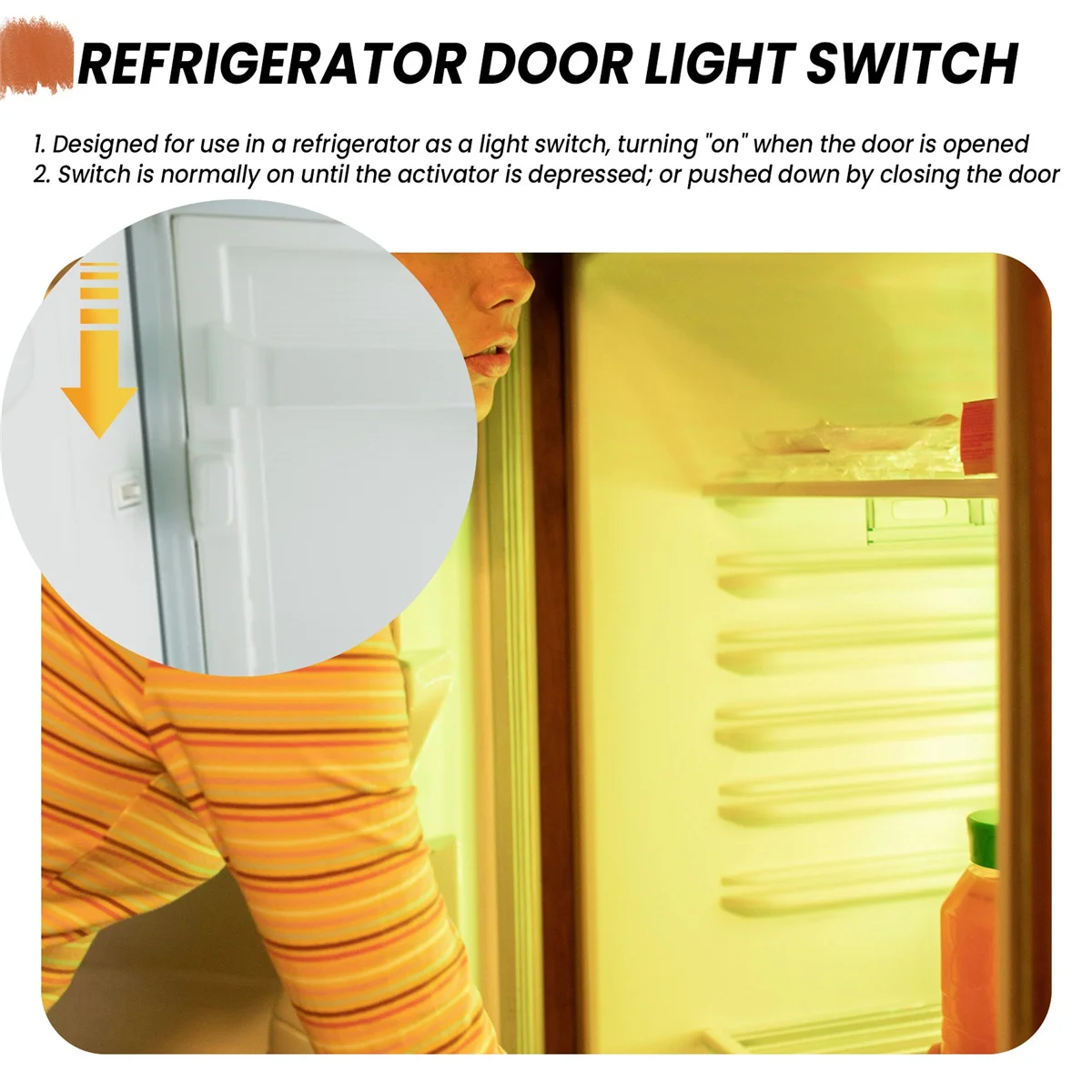 Substituição do interruptor da porta do refrigerador, parte do refrigerador, cozinha, 125V