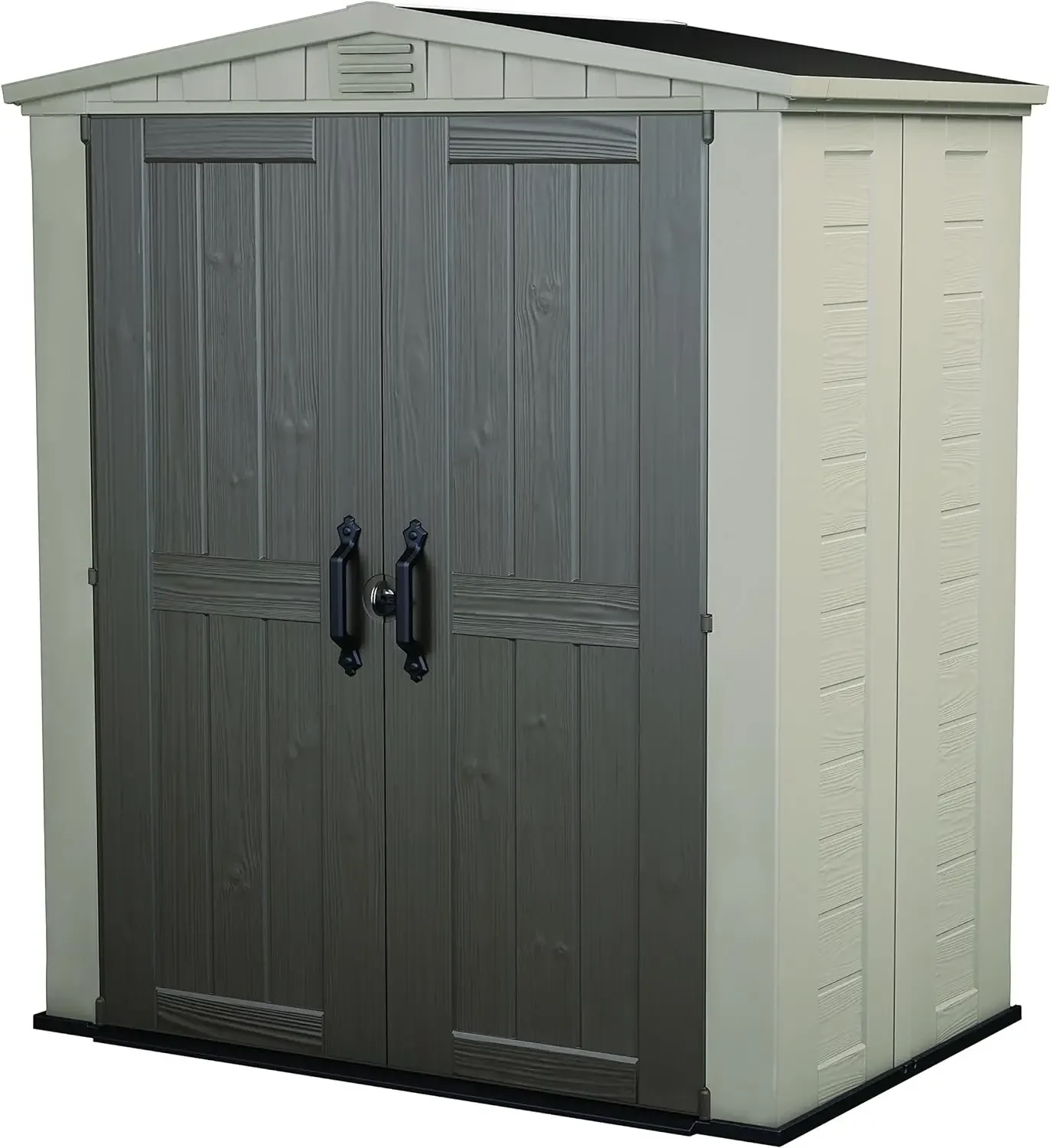 Keter Factor 6x3 Outdoor Storage Shed Kit-Perfect to Store Patio เฟอร์นิเจอร์,เครื่องมือสวนอุปกรณ์จักรยาน, เก้าอี้ชายหาดและ Push L