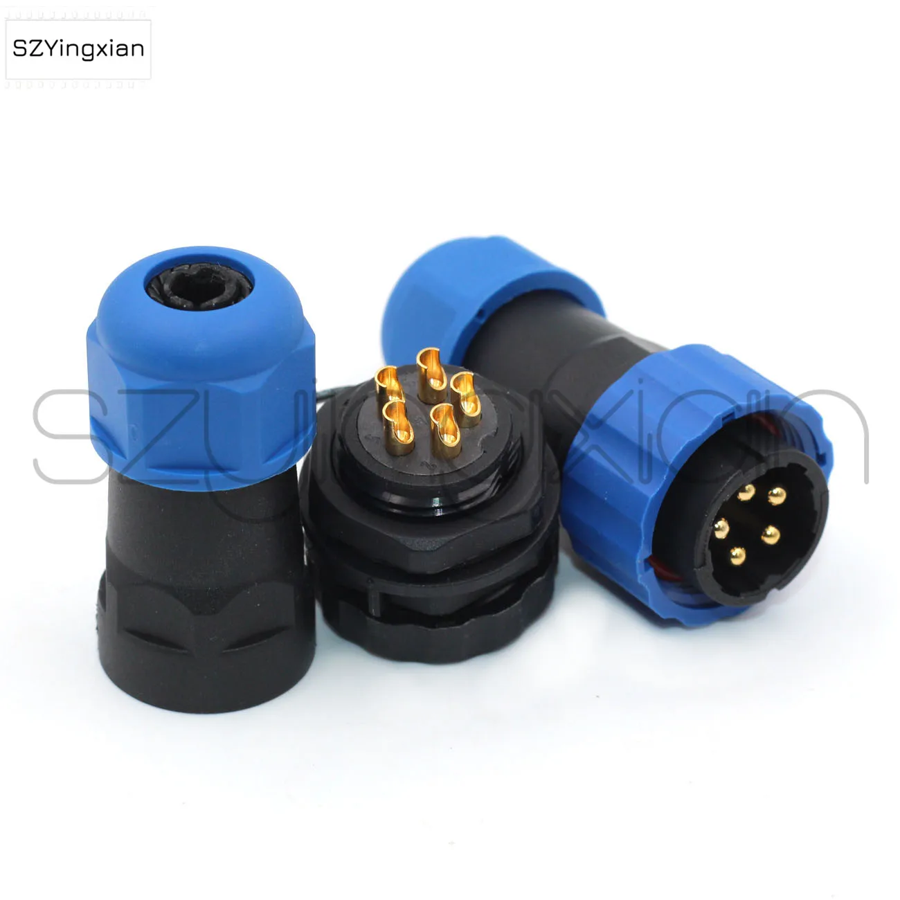 SD20 Butt Connector 2 3 4 5 6 7 9 10 12 14 Pin Outdoor Industrial AC Power Waterproof IP68 Male Plug Female Socket