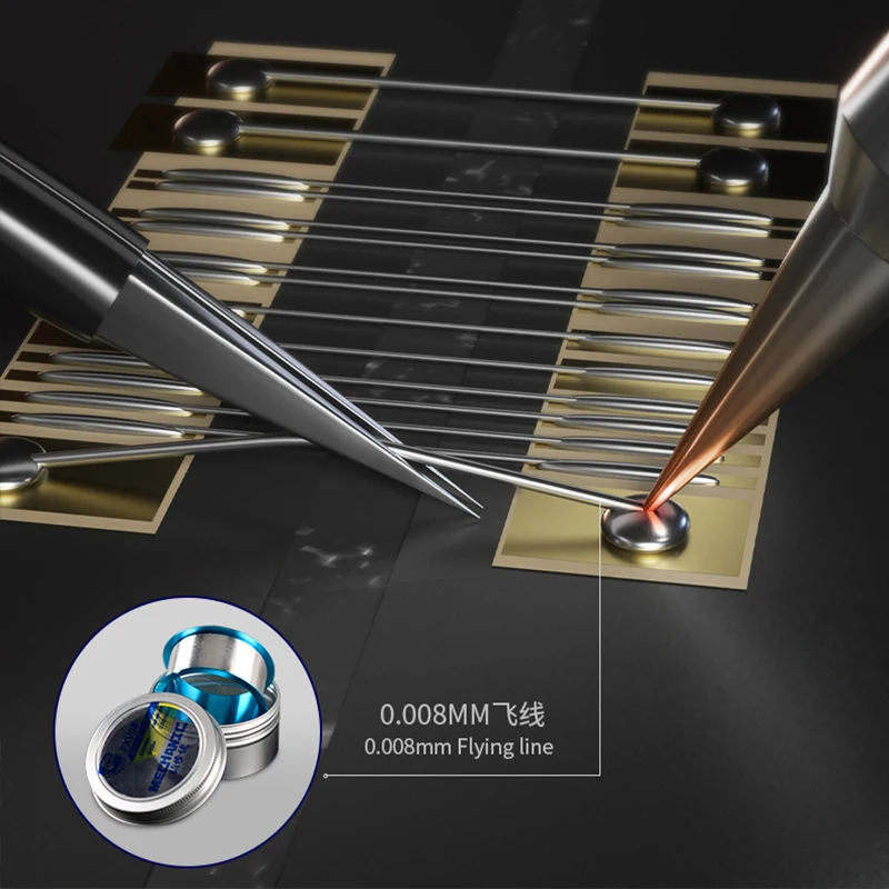 MECCANICO KS-11 Ponticello Lucido A Mano Pinzette Non Magnetiche Punta da 0.008mm Precisione In Acciaio Inox Strumento Manuale di Riparazione Del Telefono Mobile