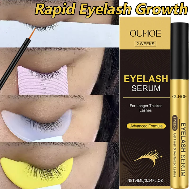 Suero de Crecimiento Rápido para Pestañas, 6 Días, Potenciador Natural de Pestañas, Pestañas Más Largas, Voluminosas y Rizadas, Tratamiento para Pestañas, Productos para el Cuidado de los Ojos, Maquillaje