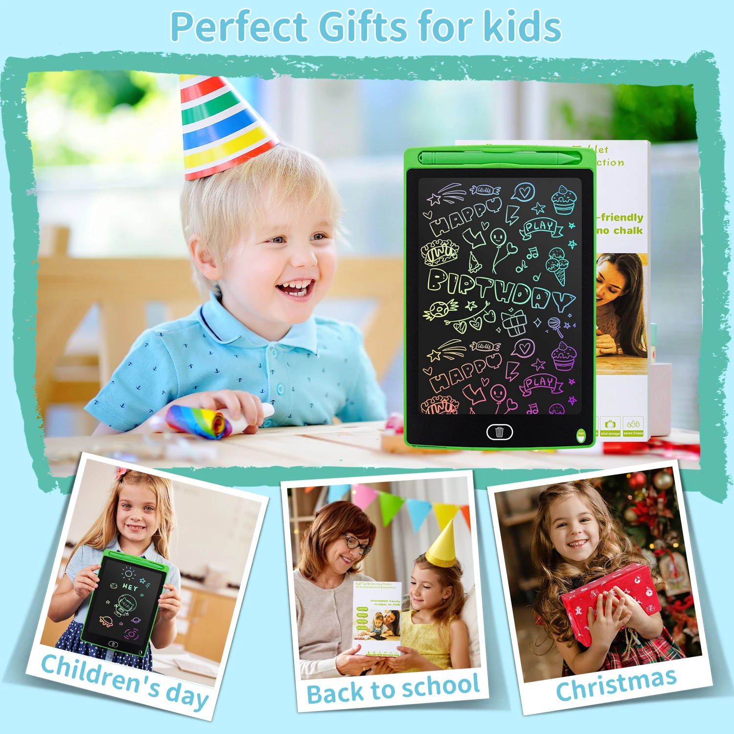 12-inch LCD-schrijftablet Tekentafel Graffiti Schetsblok Mgaic Uitwisbaar handschriftblok Speelgoed voor kinderen Jongens Geschenken