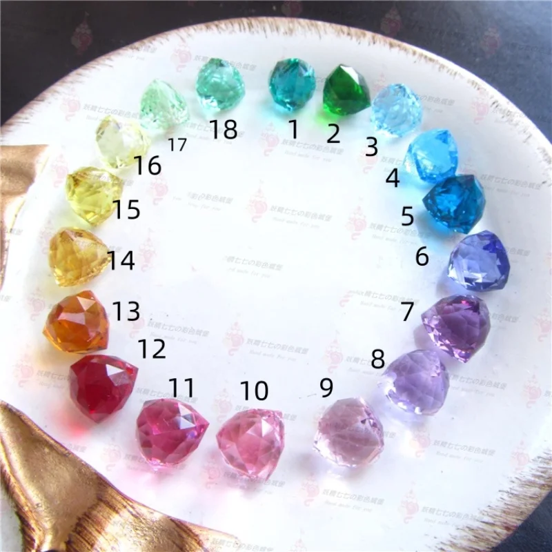 

5 шт., кварцевые треугольные граненые 8-8,5 мм, разноцветные для изготовления ювелирных изделий своими руками, свободные бусины FPPJ, оптовая продажа, природа