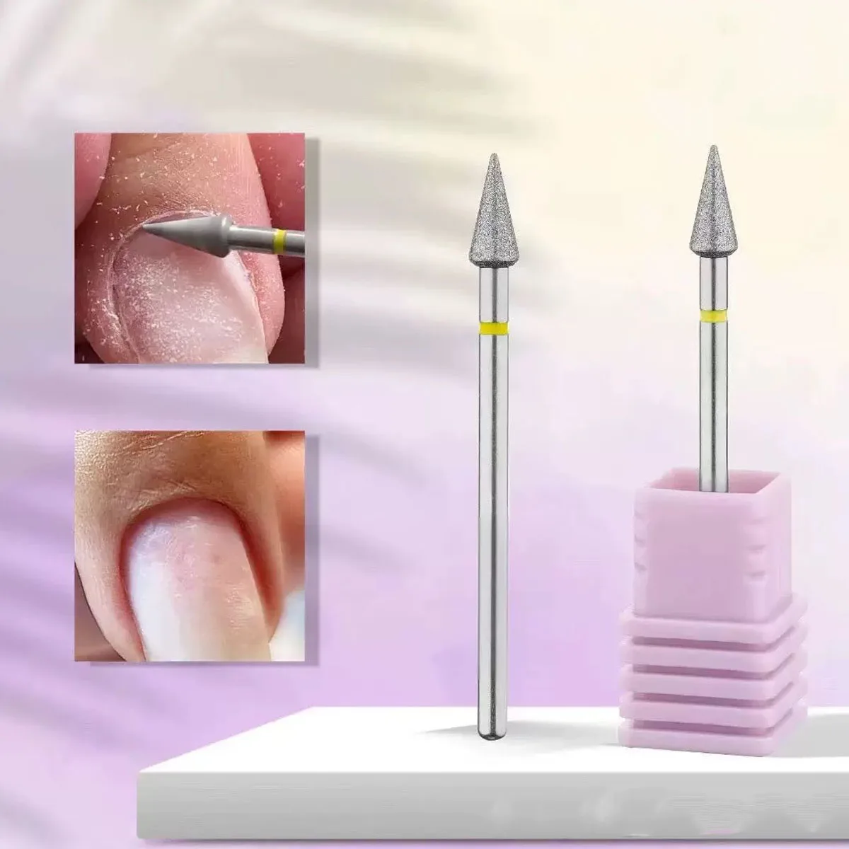 

Bud Shape Diamond Nail Drill Bits for Cuticle Removal Dead Skin Nail Bit Nail Cleaner Polishing Accessories Tool
