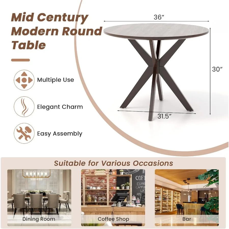 Vintage Round Dining Table 36