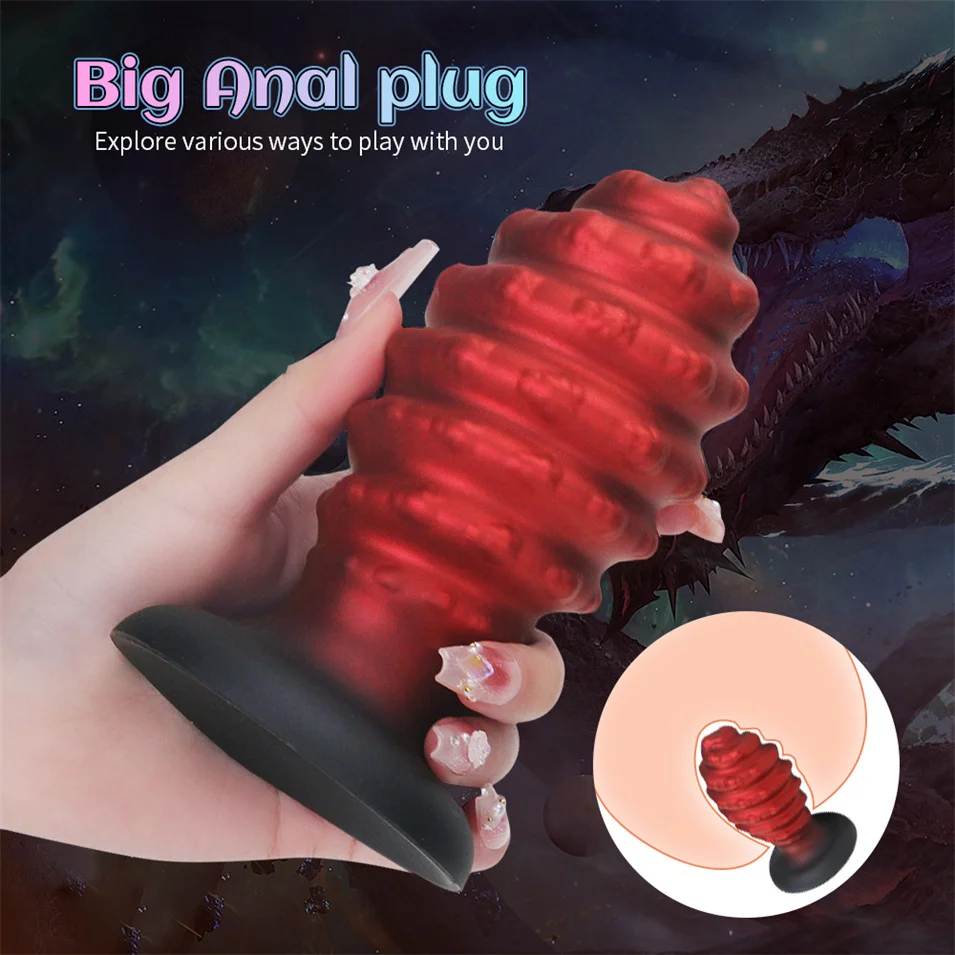 5 Size Screw Penetration Anal Toys Dilatador Anal Plug Sexo Anal Butt Plug Adult Toys Luminous Buttplug But Plug Men Sex Toys