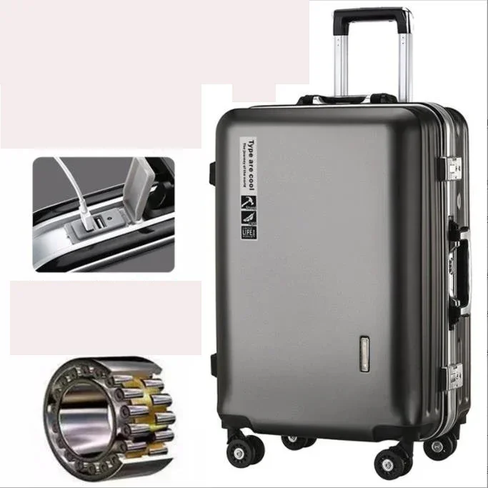 

#Manufacturer Aluminum 3 pcs Luggage Trolley Bags Suitcase Luggage Set ABS Suitcases
