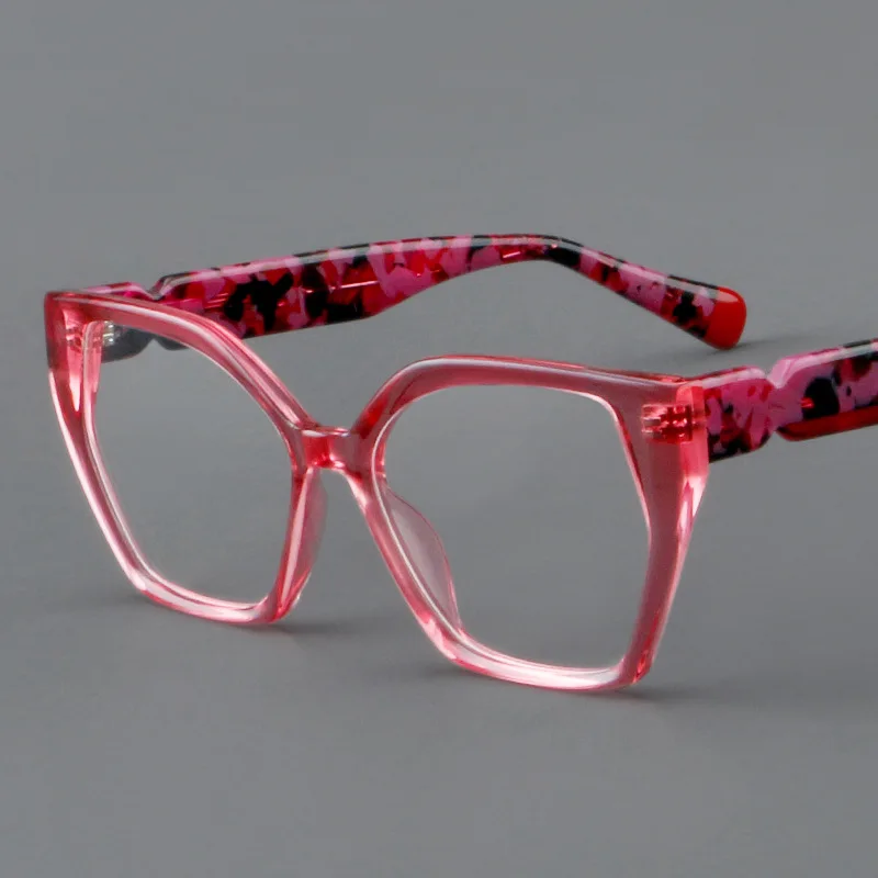 

Trend Cat's Eye Butterfly Acetate Eyeglasses Frame Women Retro Myopic Optical Reading Glasses Frames AC Lens Sheet Spectacles