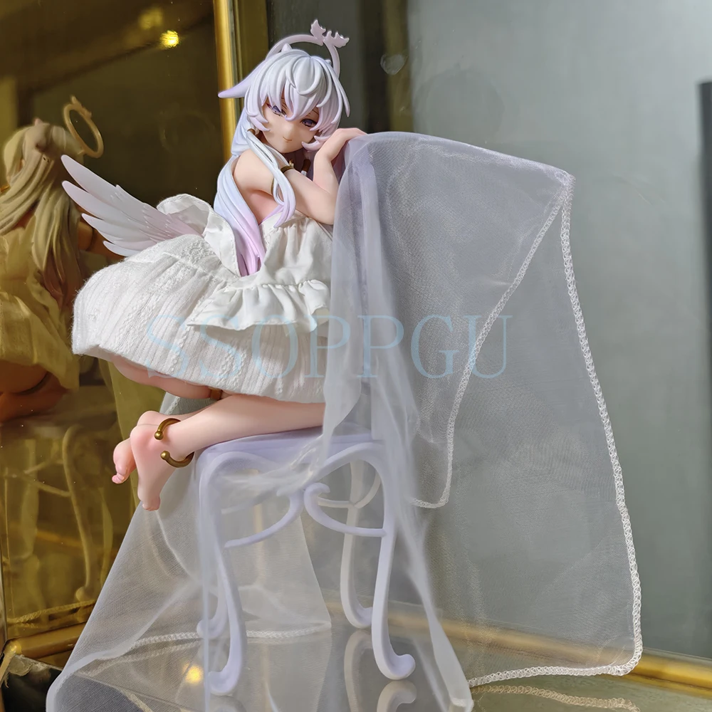 

27cm Native Figure HOTVENUS Pure White Angel-chan 1/6 Anime Girl PVC Action Figure Toy GK Statue Adult Collection Model Doll Toy