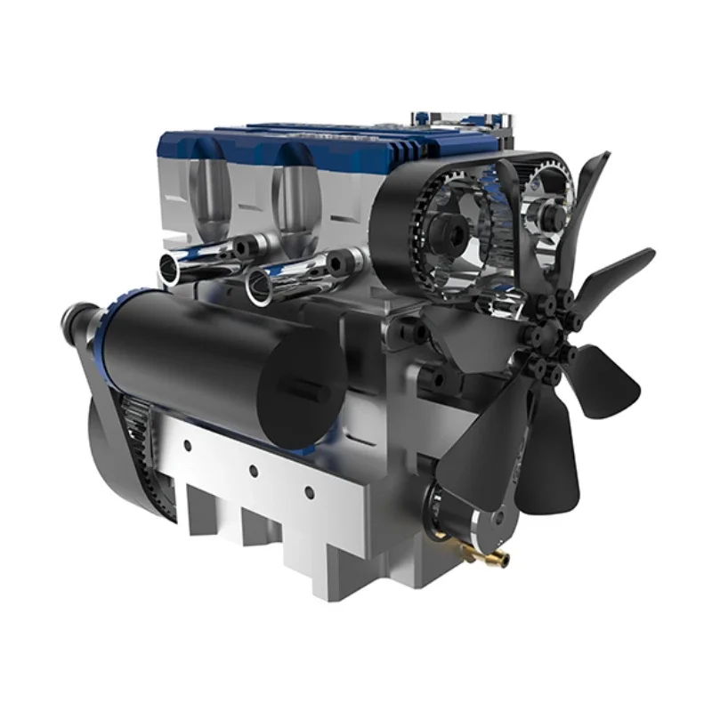 TOYAN Methanol Water-cooled Engine Model Accessories Twin-cylinder Four-stroke X- Engine Model Kit