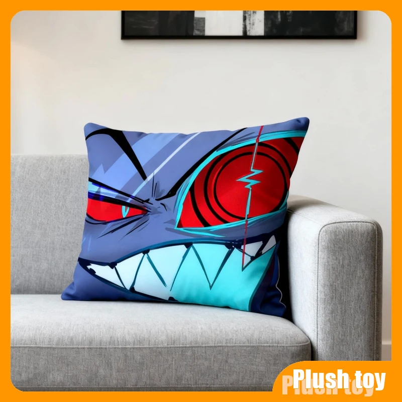 Nieuwe H-Hazbin VOX Cartoon Hotel Grappige Kussensloop Cover Geschikt Voor Sofa Auto Kussen Rechthoekige Rugkussen Knuffels Geschenken