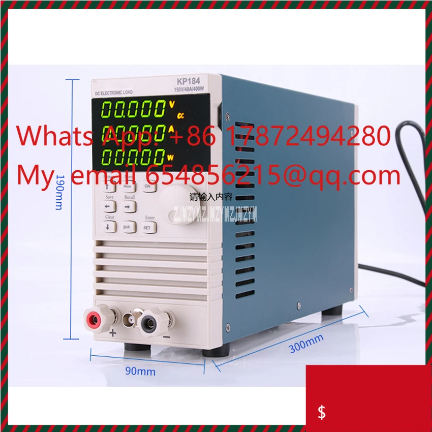 KP184 DC Electronic Load Battery Capacity Tester High-precision Battery Discharge Capacity Tester AC110V/220V RS485/232 150V 40A