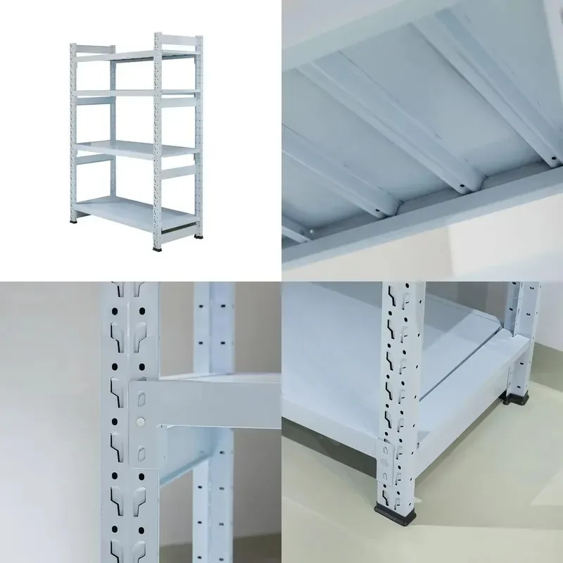 Heavy Duty Steel Storage Rack Iron Display Shelf for Household Supermarket Warehouse Factory Organization