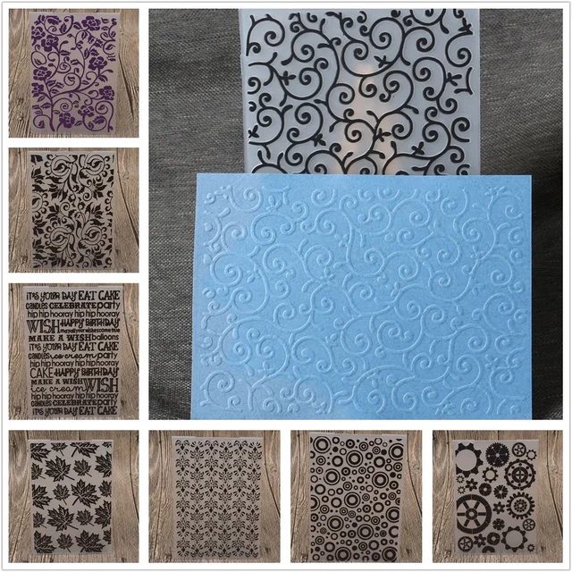 Kwiat serca koronkowe liście plastikowa teczka z wytłoczonym wzorem do dekoracji albumu do scrapbookingu papier do majsterkowania tworzenie kartek urodzinowych