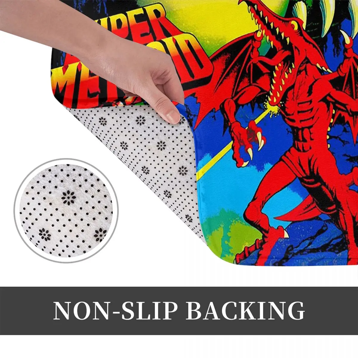 Super Metroid Large Game Anti-slip Doormat Floor Mat Dust-proo Carpet Rug for Kitchen Entrance Home Bedroom Footpad Mats