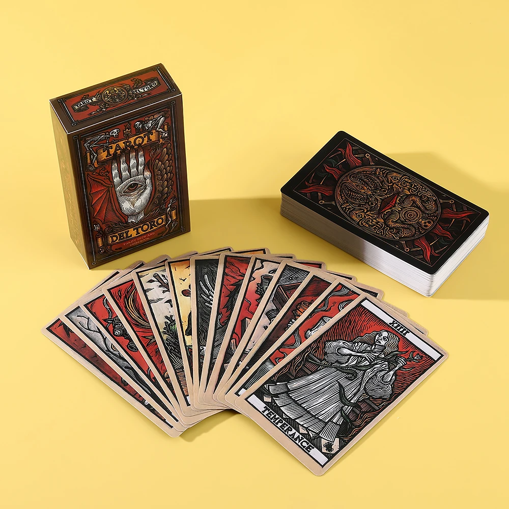 Originele Tarot -78 Oracle Bone Inscriptions Tarot Cards - Complete illustraties en gidsinstructies,'s werelds originele de
