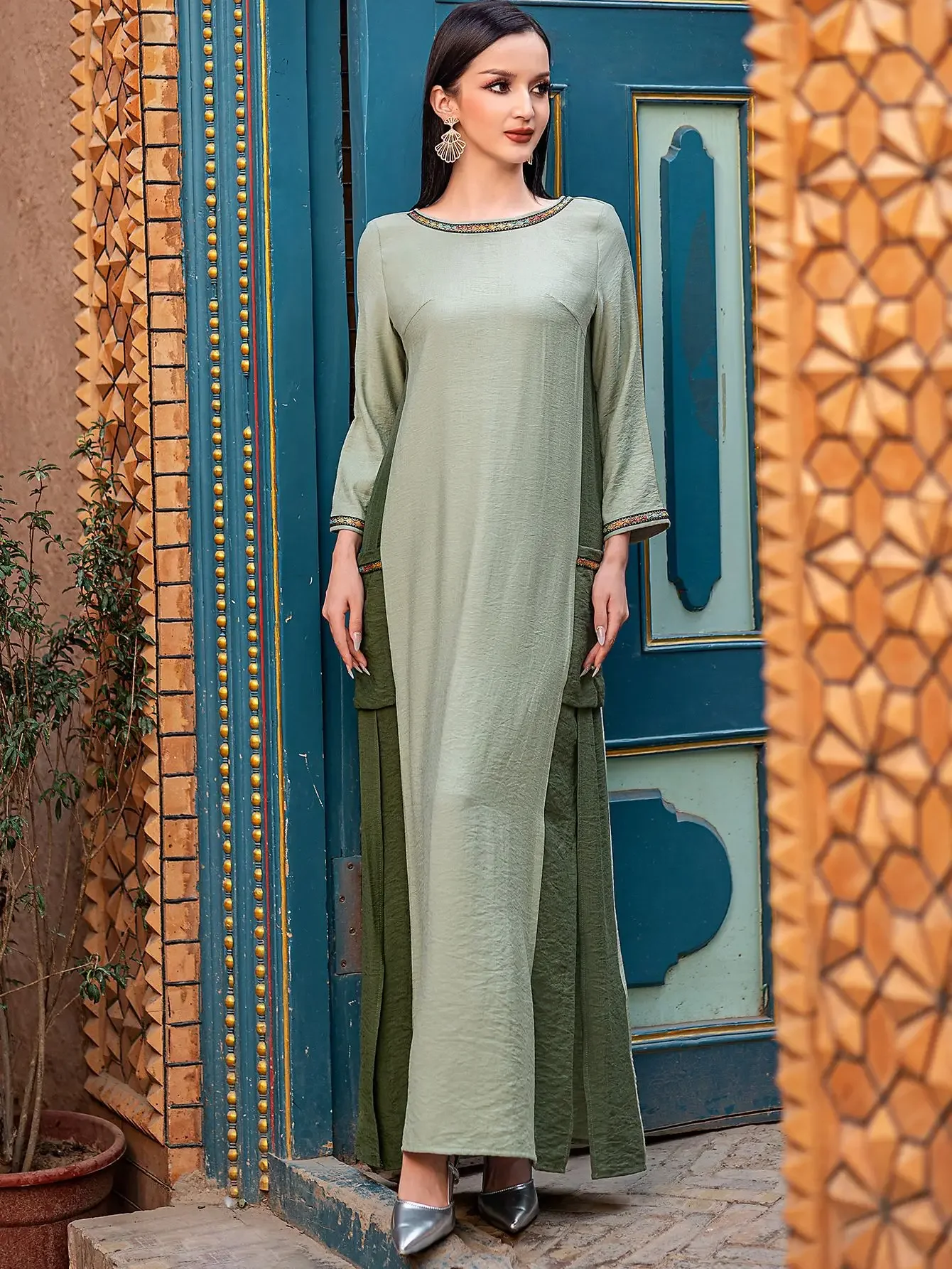 Eid Women Dress For Women Abaya Pocket Party Dresses Muslim Caftan Robe Jalabiya Ramadan Morocco Dubai Kaftan Vestidos Largos