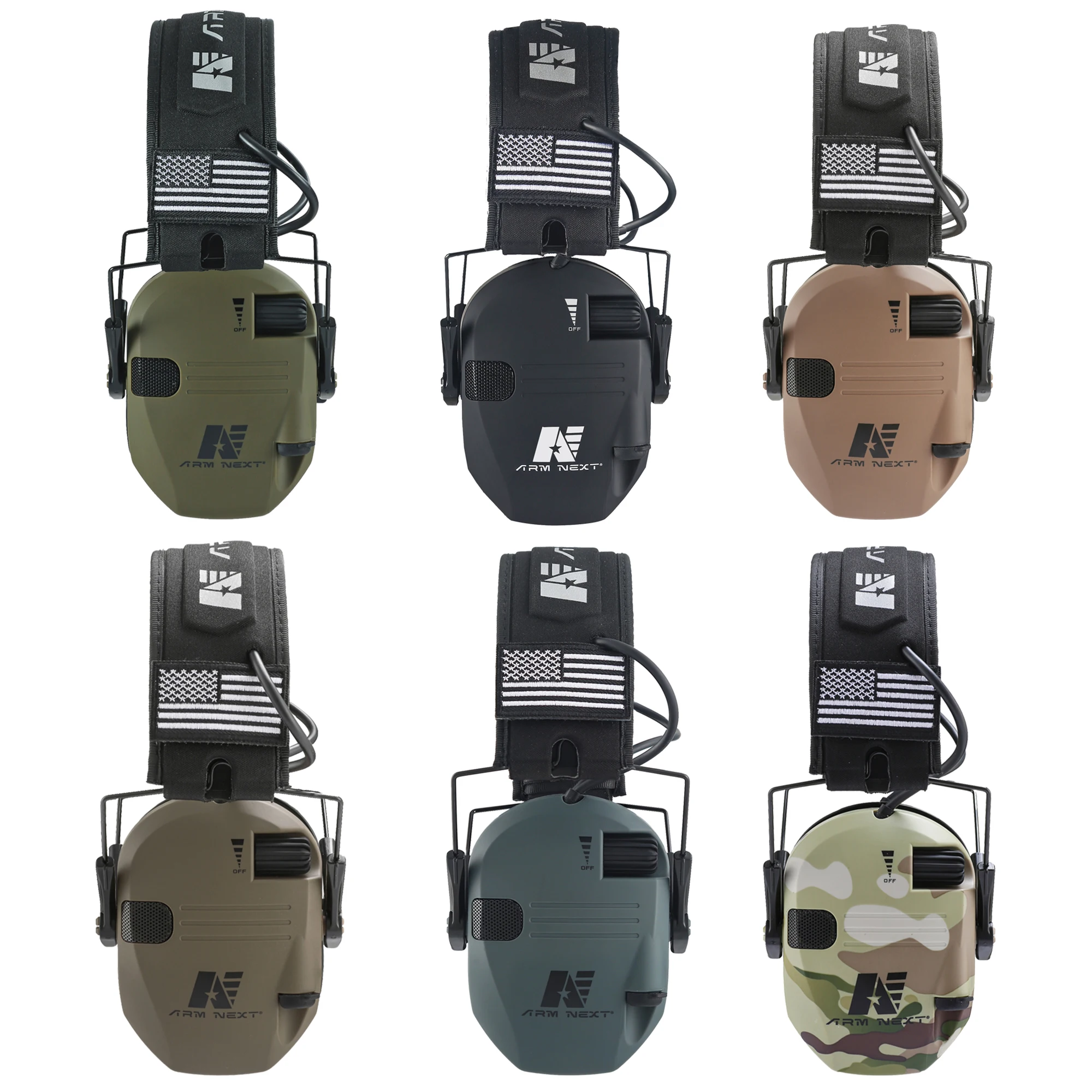 Imagem -02 - Esportes ao ar Livre Tiro Earmuffs Tactical Sound Pickup Headconjunto Proteção de Ouvido Eletrônico Anti-noise Ear Muff