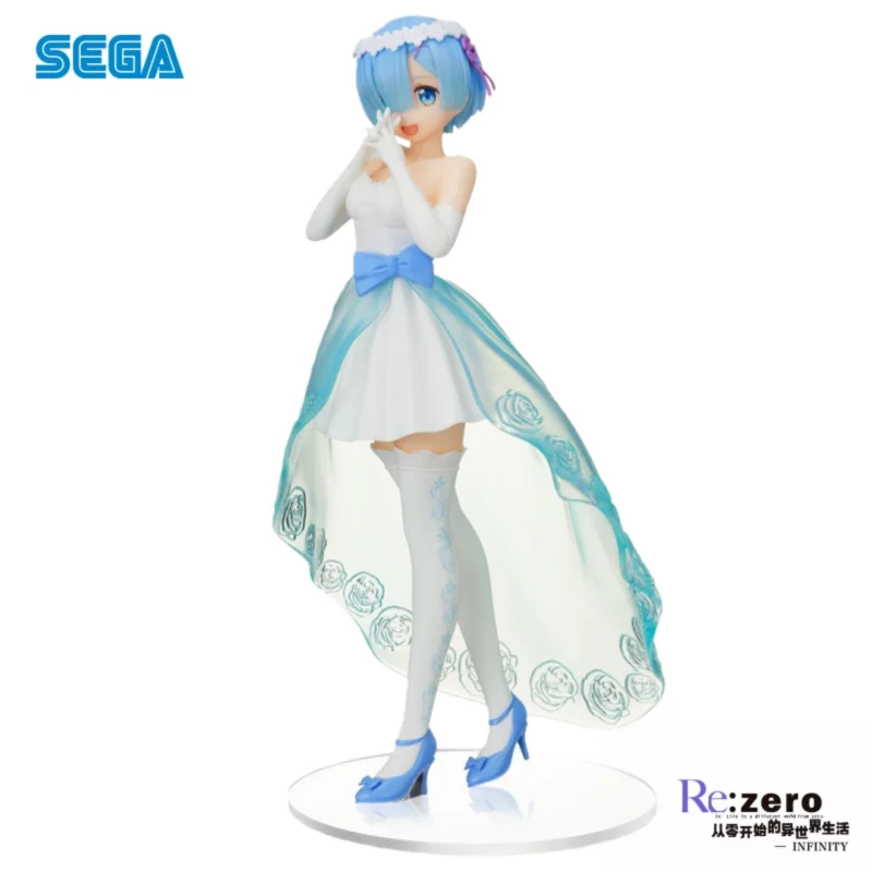 En Stock Sega Original Re Zero-arranque la vida en otro mundo Rem figura de acción modelo muñeca nuevos juguetes en caja modelo garaje
