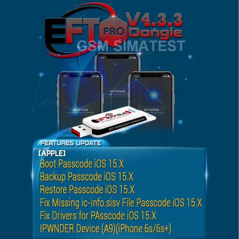 2023 Original  EFT PRO DONGLE  EASY FIRMWARE TEMA