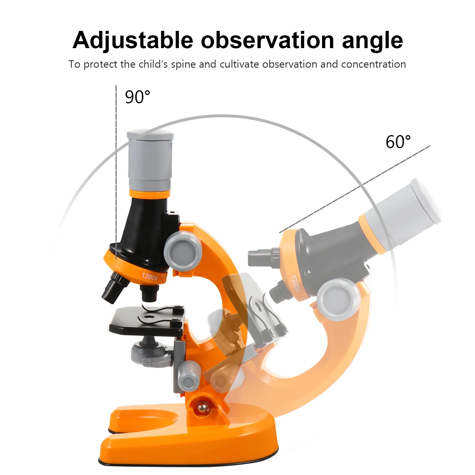 

1Set Student Microscope Biological Magnifier Educational Science Tool for Kids Observation Experiment