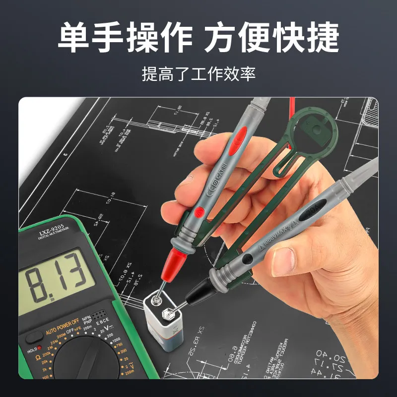 Multimeter Probe Fixed Clip Test Pen One-handed Operation Auxiliary Measurement Tool Labor-saving Test Clip Anti-slip