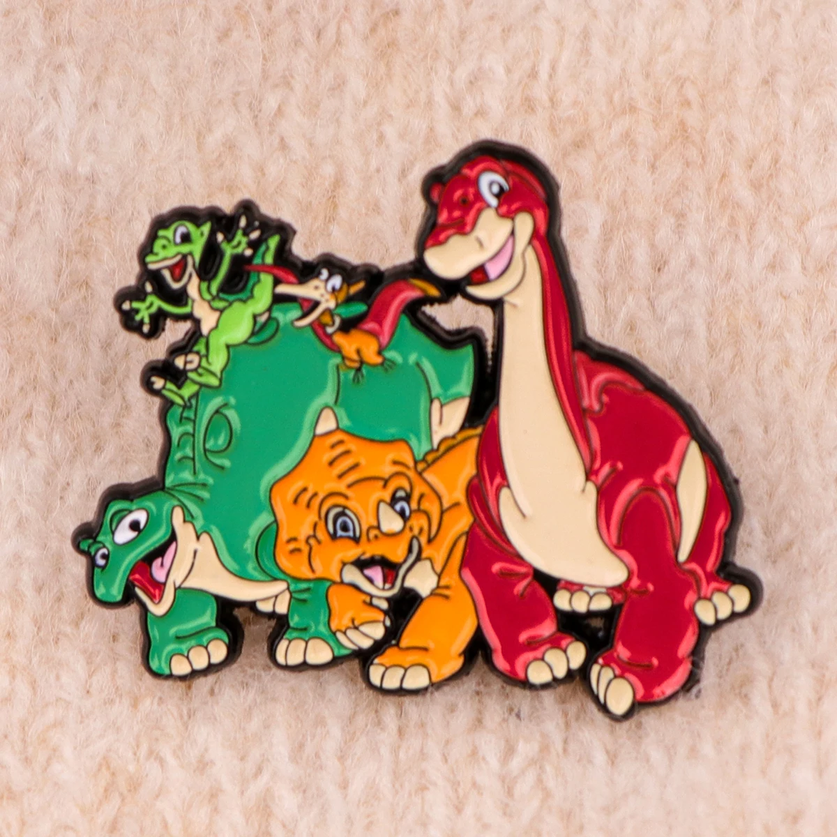 Anime Movie Enamel Pin Cute Dinosaur Brooch Pines Lapel Pins Badge on Backpack Clothes Accessories Animal Jewelry Kids Gift