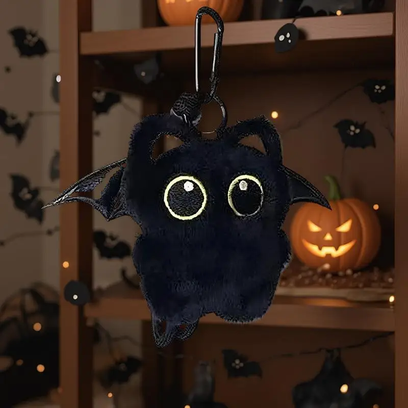 Adorable Soft Black Cat Plush Keychain Stuffed Animal Toy Purse Accessory for Kids Boys Girls Birthday Present