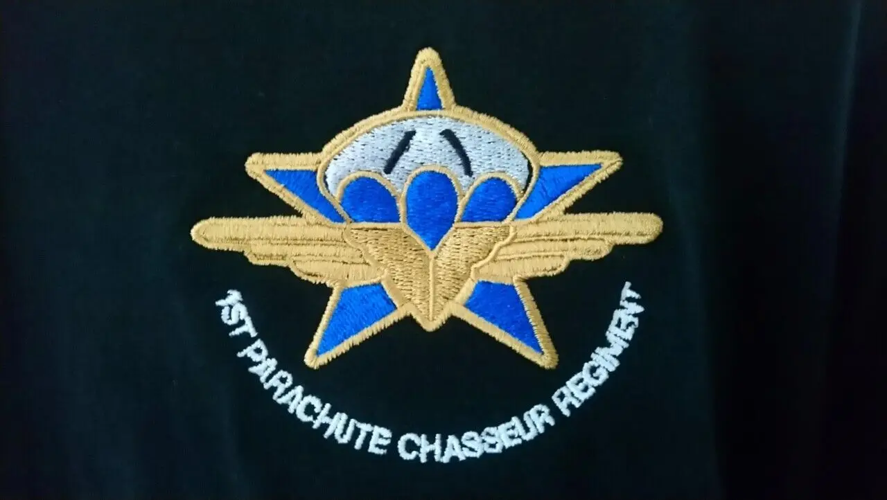 French Army 1st Parachute Chasseur Regiment T-Shirt Short Sleeve Casual 100% Cotton Print T Shirt