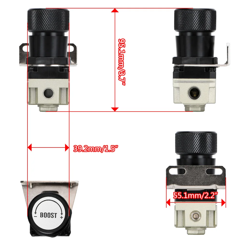 LZONE - T2 UNIVERSAL ADJUSTABLE MANUAL GAUGE TURBO BOOST CONTROLLER 1-150 PSI SR20DET SR JR5811