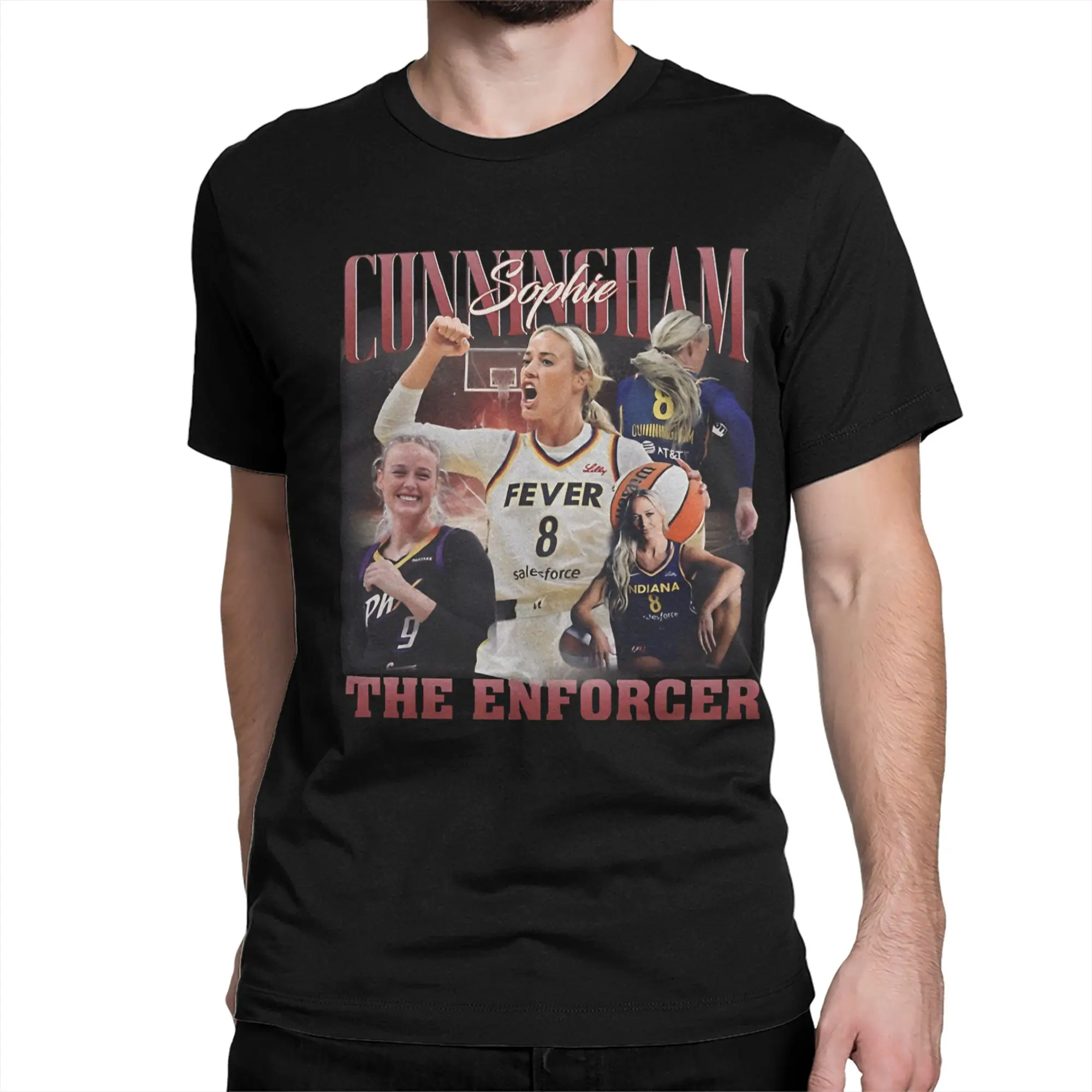 Sophie Cunningham The Enforcer T-Shirts for Men Women Pure Cotton Tee Shirt Crew Neck Short Sleeve T Shirt Birthday Gift Clothes