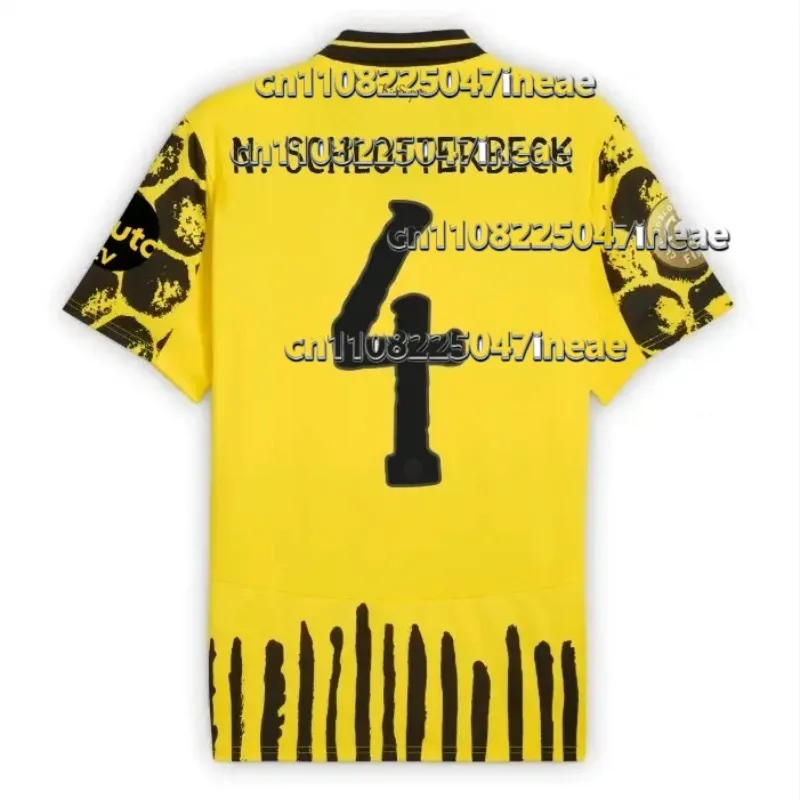 

Это Джерси или модная футболка Звезда с 3D-печатью Dortmund, желто-черная контрастная — фанаты создают его, как Pros.