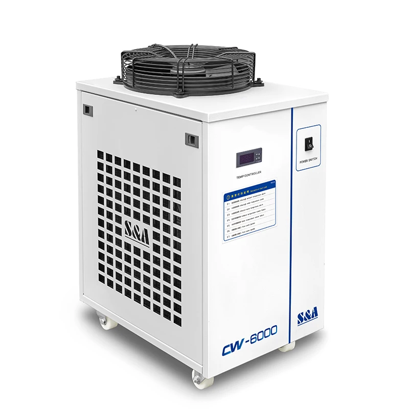 

S&A CW-6000BN 220V 1Hp Air Cooling Jacket Industrial Refrigerador De Agua Water Chiller for Laboratory