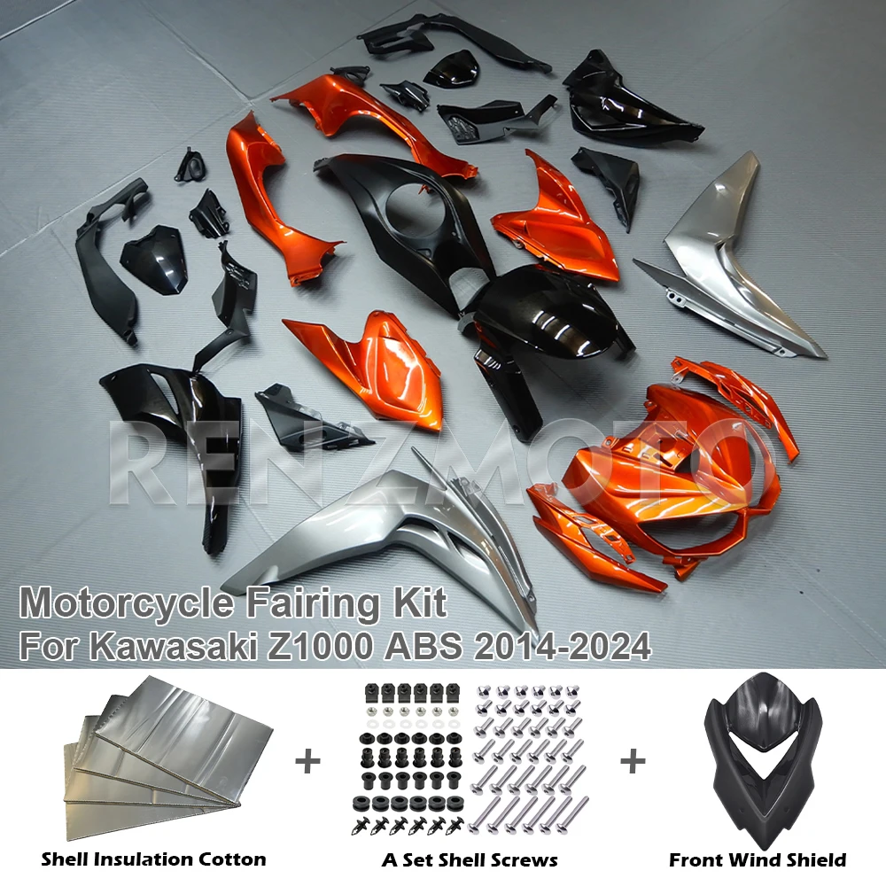 

Motorcycle Fairings Kit Fit For Z1000 2014 2015 2016 2017 2018 2019 2020 Bodywork Set Abs Black Green Gloss Bodyframe Cowl Shell