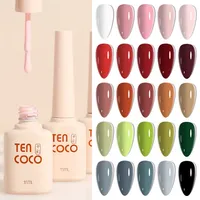60 Colors Nail Polish Nude Pink Jelly Gel Varnishes Soak Off UV LED Gel SemiPermanent Nail Art Color Gel Top Coat Set Nail Salon