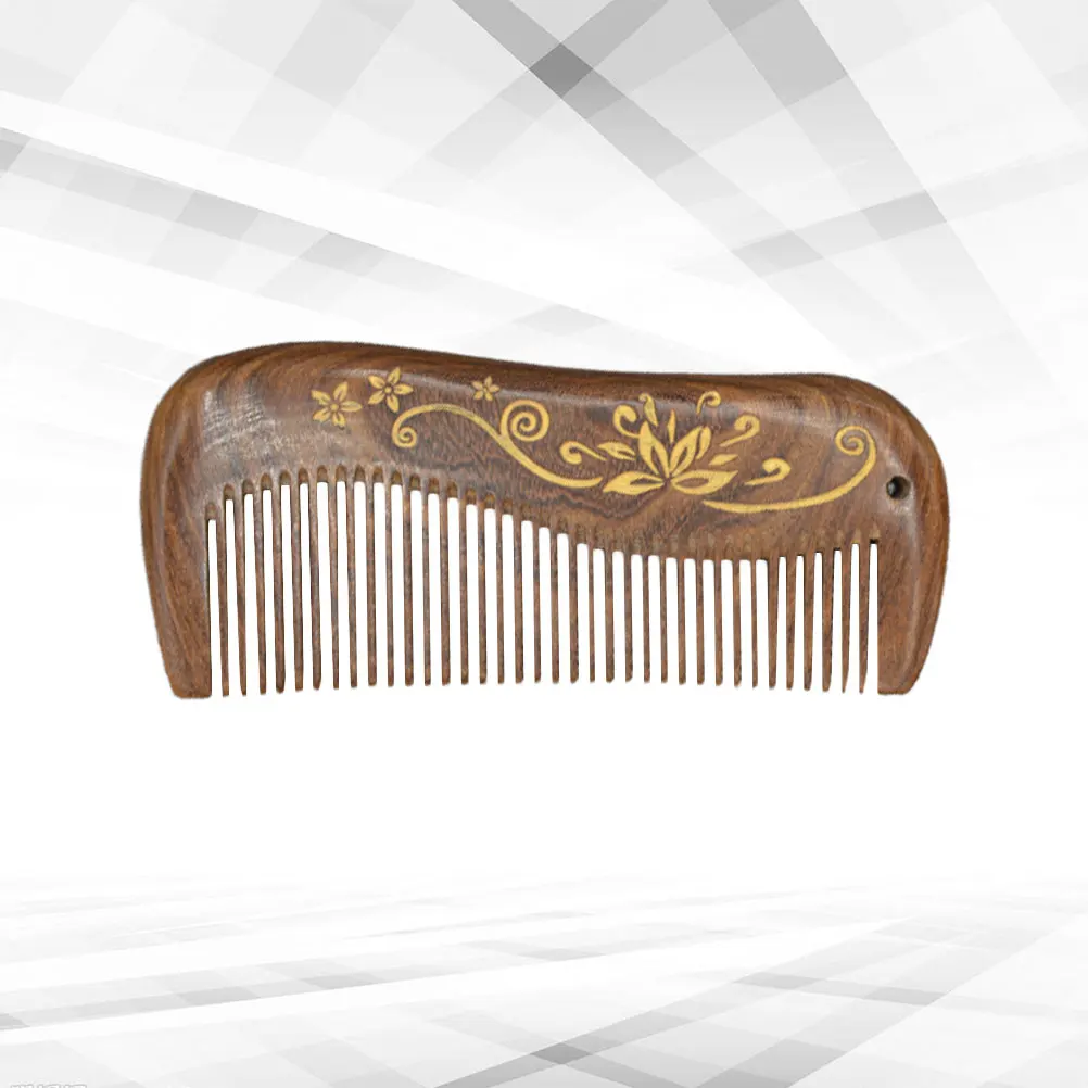 

1pc Sandalwood Comb Natural Wooden Hair Comb For Scalp Massage Anti-Static Smooth -Free Hair Care Tool For Women Ladies