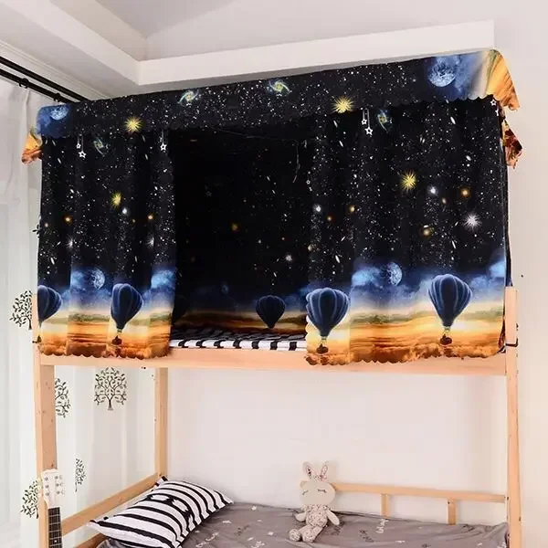 Dormitory Canopy Bed Curtains Bunk Single Curtain Student Bed Dustproof Privacy Protection Mosquito Net Bedroom Home Decor