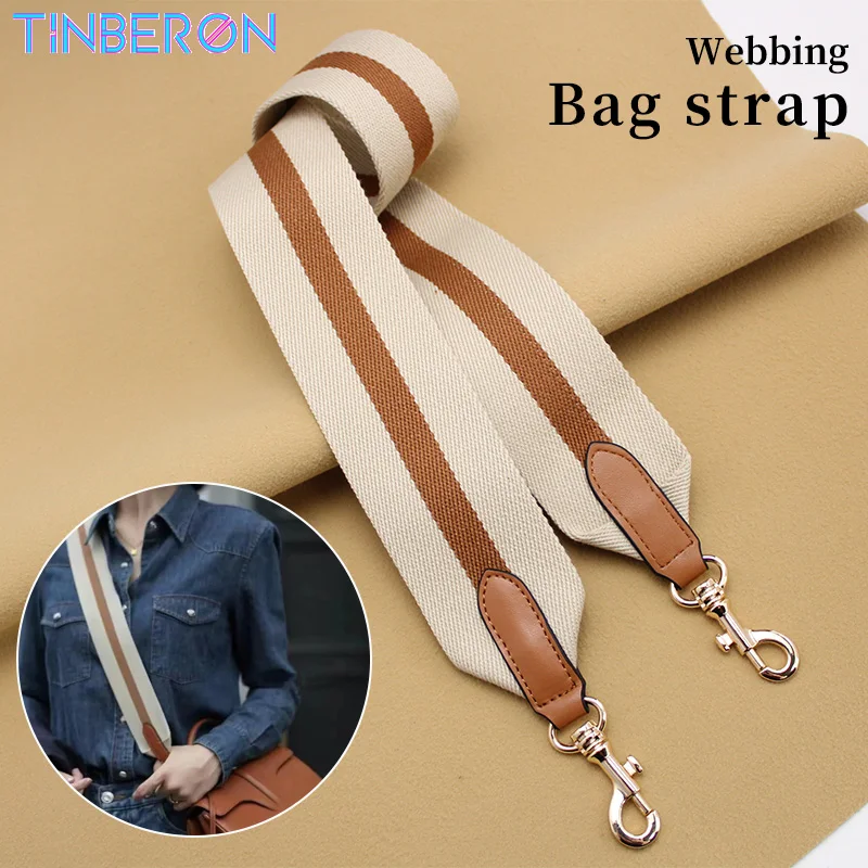 

TINBERON Shoulder Bag Straps Bag Accessories Replacement Widen 6CM Canvas Bag Strap Luxury Handbag Shoulder Strap for Bucket Bag