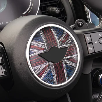 適用於Mini Cooper R55 R56 R57 R60 R50 R52 R53 F56 F54 F60的汽車方向盤貼紙,PU皮革材質,汽車內裝配件 8 最佳銷售 迷你庫柏F56配件 - №1